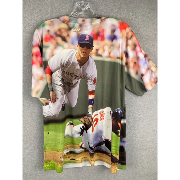 Three60 Gear Boston Red Sox t Shirt Men's Size M Image Original Pedroia Tee - Picture 4 of 7